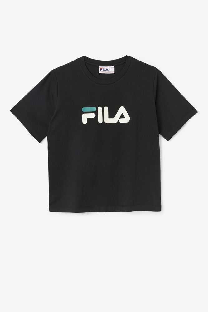 FILA Thea Naisten T Paidat Mustat | Suomi-862395