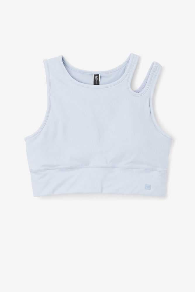 FILA Uplift Slice Crop Naisten Urheiluliivit Sininen | Suomi-293851