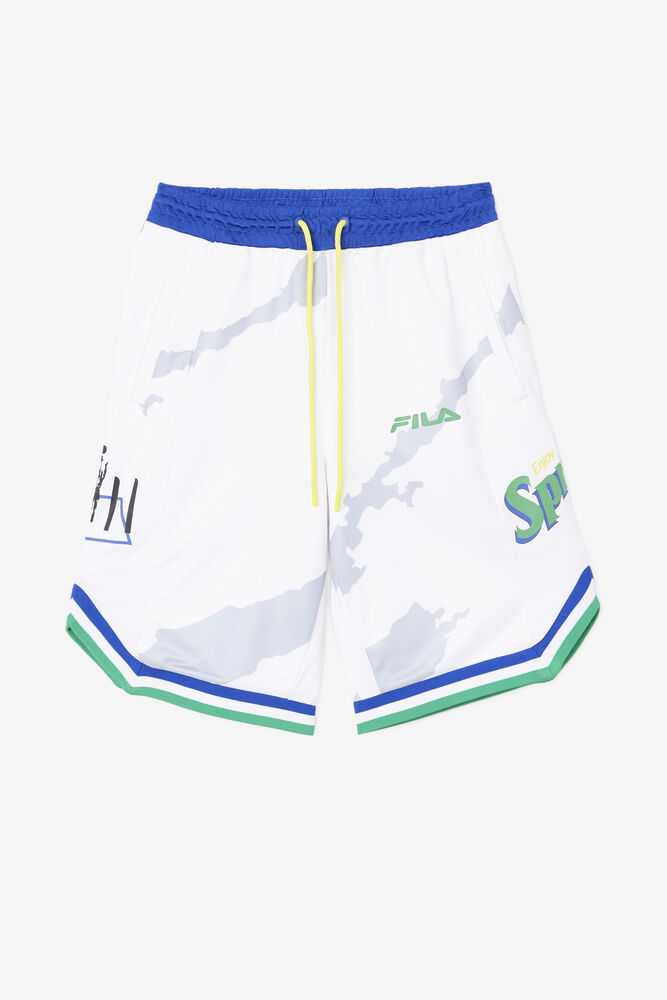 FILA Grant Hill X Sprite Naisten Shortsit Valkoinen Sininen Kultaiset | Suomi-458609