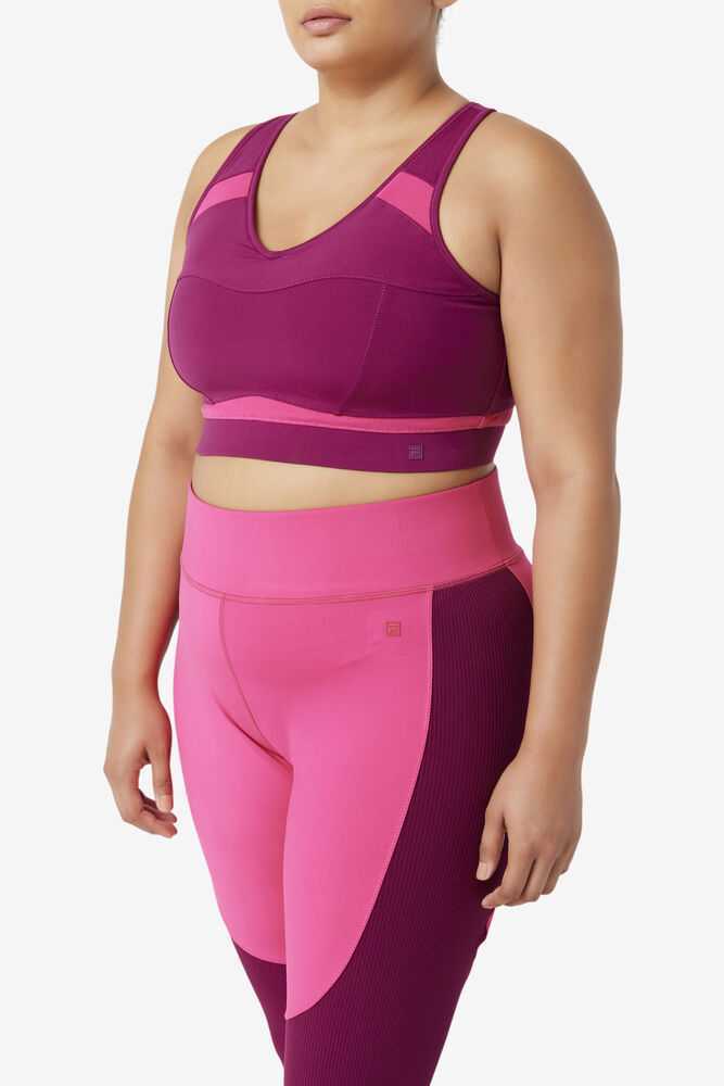 FILA Uplift Racerback Naisten Urheiluliivit Violetit Vaaleanpinkki | Suomi-542936