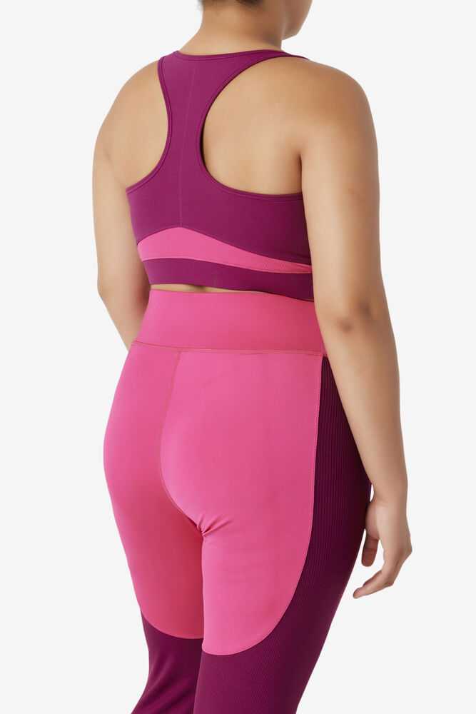 FILA Uplift Racerback Naisten Urheiluliivit Violetit Vaaleanpinkki | Suomi-542936