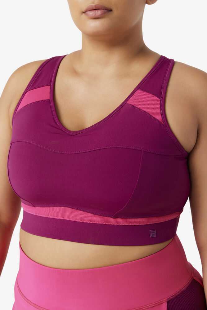 FILA Uplift Racerback Naisten Urheiluliivit Violetit Vaaleanpinkki | Suomi-542936